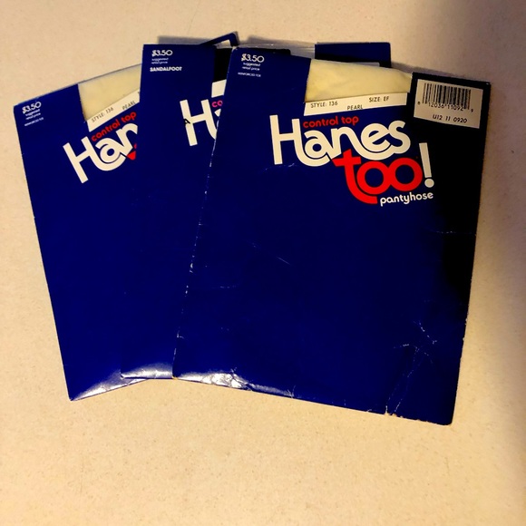 Hanes Too Accessories Brand New Womens Control Top Pantyhose In